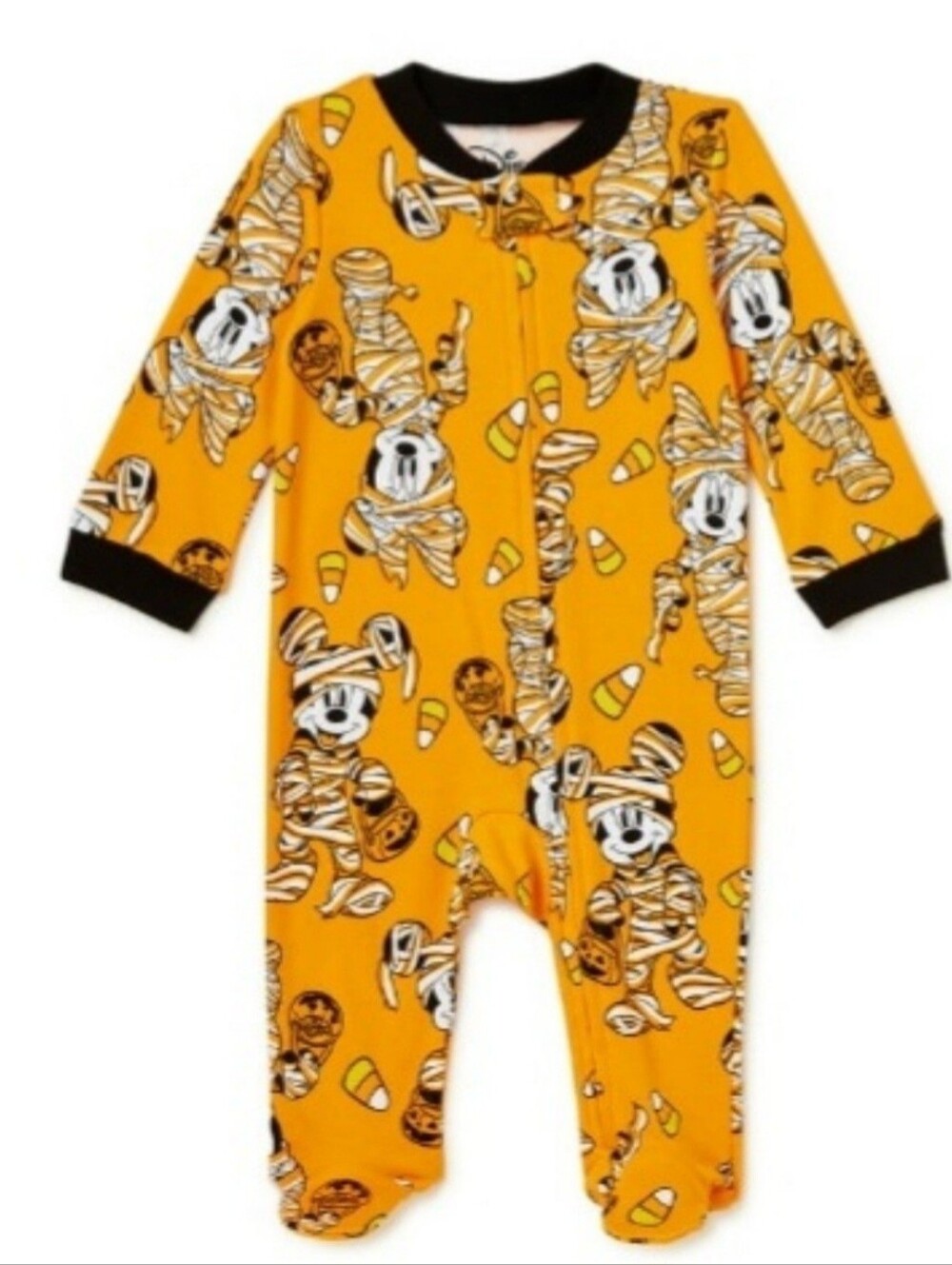 Disney Newborn Unisex Mickey Mouse Mummy Footed Pajamas